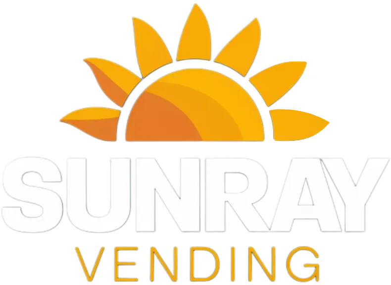 SunRay Vending logo — a stylized rising sun above the words SunRay Vending
